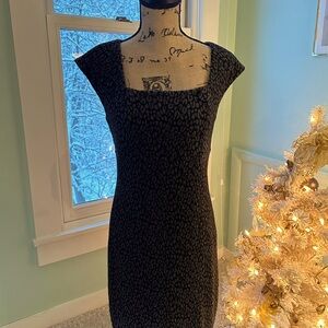 Leapord Print Black Calvin Klein Dress